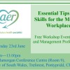 FREE Workshop: Essential Tips and Skills for the Modern Workplace Caer Health Flyer